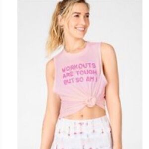 Fabletics Pink Workout Tank Size Small‎